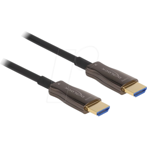 DELOCK 86080 - Aktiv Optisches HDMI Kabel (AOC), Metallarmierung, 8K 60 Hz, 100