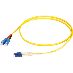 EFB-ELEKTRONIK EFB O0360FT.15 - Duplex Jumper LC-SC, OS2, gelb, 15 m