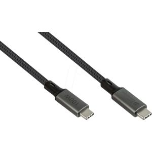 GOOD CONNECTIONS GC 2402-T005A - USB 4.0 Kabel, 20 Gbit/s, 100 W, 8K 30Hz, 0,5 m