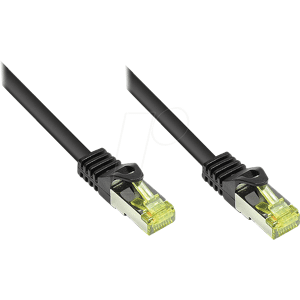 GOOD CONNECTIONS GC 8070R-100S - Patchkabel - Cat.7 Rohkabel, schwarz, 10m