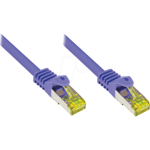 GOOD CONNECTIONS GC 8070R-100V - Patchkabel - Cat.7 Rohkabel, violett, 10m