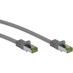 GOOBAY 61118 - Cat.8.1 Patchkabel, S/FTP (PiMF), CU, grau, 5 m