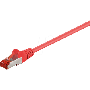 GOOBAY 68287 - Cat.6 S/FTP PiMF Patchkabel, CU, red 50,0 m