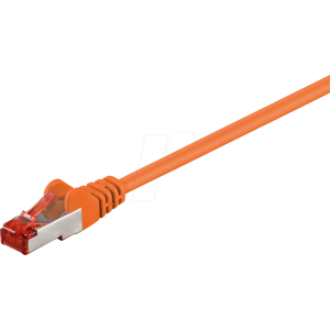 GOOBAY 93476 - Cat.6 S/FTP PiMF Patchkabel, CU, orange, 50,0 m