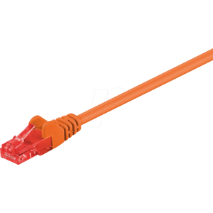 GOOBAY 95665 - Cat.6 U/UTP Patchkabel, CCA, orange, 25,0 m