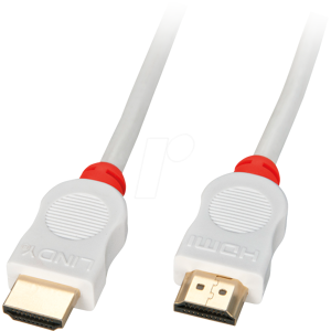 LINDY 41413 - HDMI Kabel Stecker/Stecker 4K 60 Hz 3,0 m, weiß