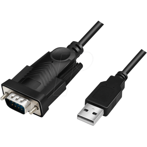 LOGILINK AU0048A - USB 2.0 Konverter, A Stecker auf DB9, 1,5 m