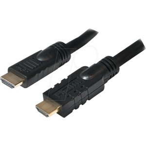 LOGILINK CHA0020 - HDMI A Stk. > HDMI A Stk., 4K@30 Hz, Verstärker, schwarz., 20,0