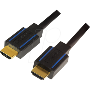 LOGILINK CHB006 - HDMI A Stk. > HDMI A Stk., 4K@60 Hz, schw./blau, zert., 5 m