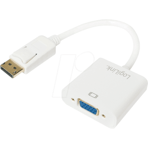 LOGILINK CV0059B - DisplayPort Adapter, DP Stecker auf VGA Buchse