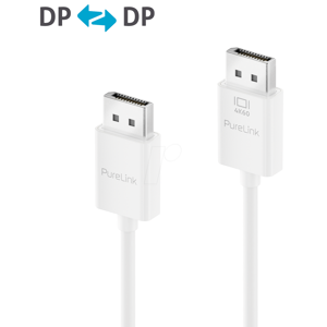 PURELINK PURE IS2020-020 - DisplayPort 1.2 Kabel, 4K 60 Hz, weiß, 2 m