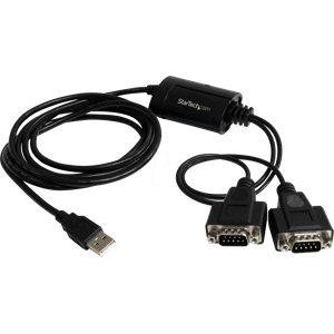 StarTech.com ST ICUSB2322F - Adapterkabel 1,8 m 2 Port USB Typ-A auf seriell RS232/DB9