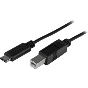 StarTech.com ST USB2CB1M - USB 2.0 Kabel USB-B auf USB-C, 1 m