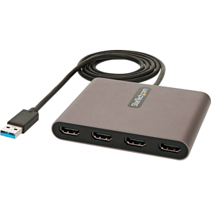 StarTech.com ST USB32HD4 - USB A Stecker auf 4x HDMI Adapter, 1080p, 1 m