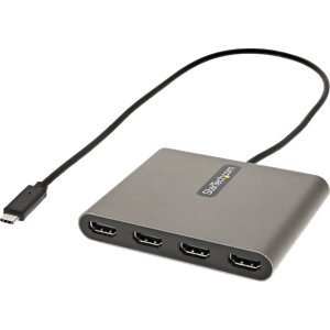 StarTech.com ST USBC2HD4 - USB C Stecker auf 4x HDMI Adapter, 1080p, 1 m