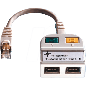 Telegärtner TG J00029A0013 - T-Adapter, Ausgang auf 10Base-T/ISDN