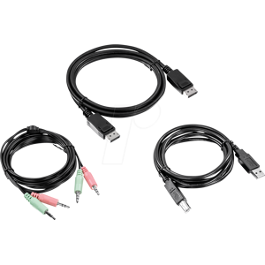 Trendnet TRN TK-CP06 - KVM Kabel Set, Display Port, USB, Audio, 1,8 m