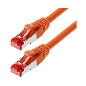 Helos Patchkabel S/FTP Cat 6 orange 0,25m