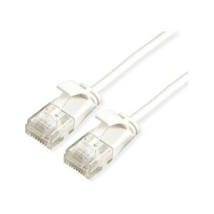 ROLINE UTP DataCenter Patchkabel Kat.6A (Class EA), LSOH, slim, weiß, 3 m