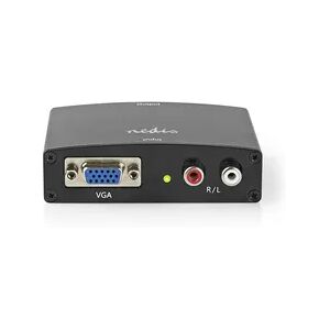 Nedis HDMI  Converter - VGA Female / 2x Cinch Buchse - HDMI Ausgang - 1-Weg - 1080p - 1.65 Gbps - Aluminium - Anthrazit Nedis