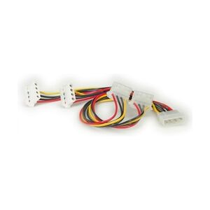 ROLINE Y-Kabel 4 pol. HDD / 4x 4 pol. HDD (abgewinkelt), 0,45 m