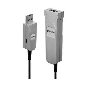 Lindy USB-Kabel USB 3.2 Gen1 (USB 3.0 / USB 3.1 Gen1) USB-A Stecker, USB-A Buchse 50.00 m Schwarz, G
