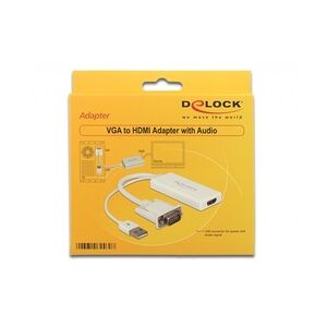 DeLock Video- / Audio-Adapter HDMI / VGA / USB Typ A 4-polig DB-15 M