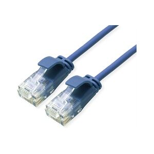 ROLINE UTP DataCenter Patchkabel Kat.6A (Class EA), LSOH, slim, blau, 3 m