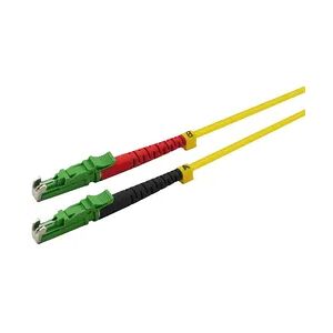 Helos LWL Patchkabel E2000® APC/E2000® APC (LSH) Duplex 9/125μm OS2 gelb 5,0m