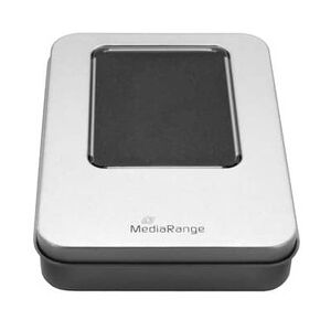 MediaRange USB-Box zur Aufbewahrung von USB Speichersticks Aluminium silber