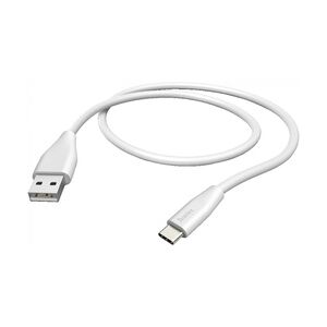 Hama Ladekabel Flexible USB-A auf USB-C 1,5m weiß