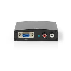 Nedis HDMI  Converter - HDMI Eingang - VGA Female / 2x Cinch Buchse - 1-Weg - 1280x768 - 1.65 Gbps - Aluminium - Anthrazit Nedis