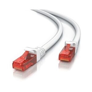 CSL Cat 6 Gigabit Ethernet LAN Kabel - mehrfach geschirmt - UTP Gigabit - 1000 Mbit/s - Patchkabel - Netzwerkkabel - 25m