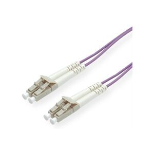 ROLINE LWL-Kabel 50/125μm OM4, LC/LC, violett, 15 m