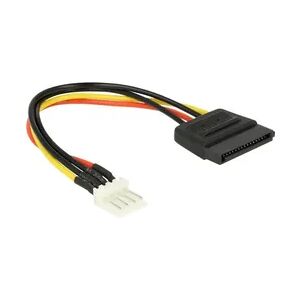 DeLock Netzteil 4-Pin-Mini-Stromversorgungsstecker M bis SATA Leistung M 15 cm