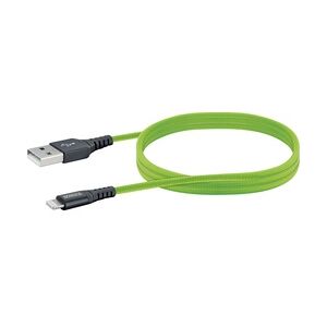 Schwaiger Sync und Ladekabel 1,2 m Apple Lightning grün