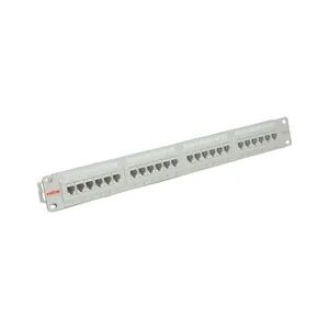 ROLINE Kat.5e (Class D) 19-Patchpanel, 24 Ports, UTP, grau