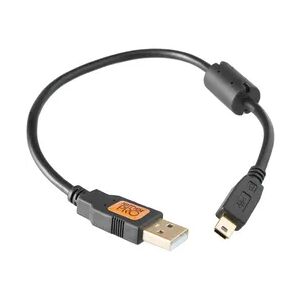 Tether Tools USB 2.0 an USB 2.0 Mini-B 5-Pin 0,3m schwarz