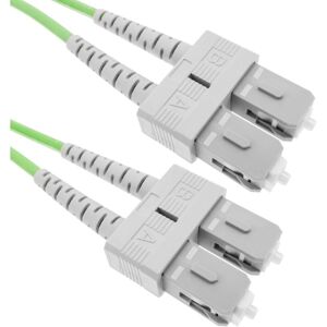 Fibre Optic lwl Kabel OM5 Multimode Duplex 50µm/125µm sc/pc zu sc/pc 100Gb 20 m - Bematik