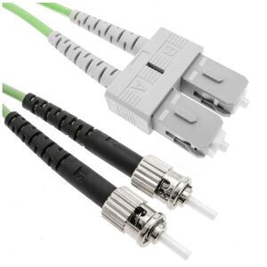 Fibre Optic lwl Kabel OM5 Multimode Duplex 50µm/125µm st/pc zu sc/pc 100Gb 20 m - Bematik