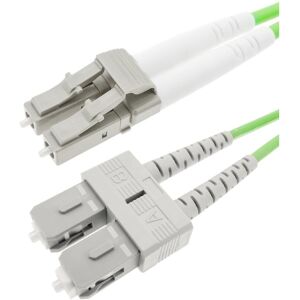 CableMarkt - Duplex-Multimode-Glasfaserkabel OM5 50 µm/125 µm LC/UPC - SC/UPC 100 Gb 1 m