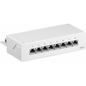 62069 - Mini-Patchpanel, 8-Port, Cat.6, 1 he (62069) - Goobay