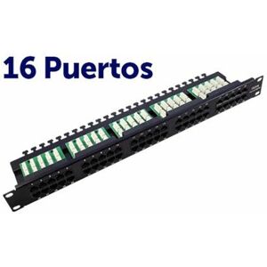 Patch Panel 16 krone cat 6 1u utp 19 Ports - Cromad