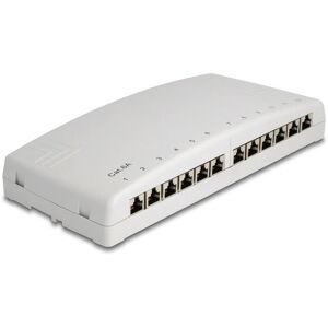 DeLOCK Delock Mini Desktop Patchpanel 12 Port Cat.6A grau (88053)