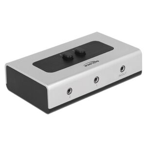DeLOCK Switch 2-port Klinke 3,5mm manuell bidirektional (87699)