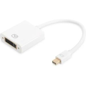 Grafikkarte Digitus Mini DisplayPort, mDP auf dvi-i (24 + 5), Full hd 60Hz, 1920 x 1080 Pixel, White