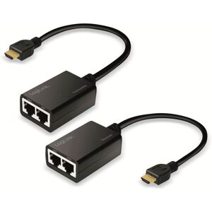 Logilink - HDMI-Extender-Set HD0021, lan, 30 m, 1080p/60, Pigtail, 30 cm