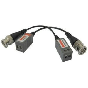 Trade Shop Traesio - 2 video balun bnc sender adapter passiv terminals verlängertes kabel 100 m