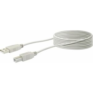 Schwaiger - usb Anschlusskabel CK1563 531 grau, 3m, 1x usb 2.0 a Stecker / 1x usb 2.0 b Stecker USB-Kabel & Stecker