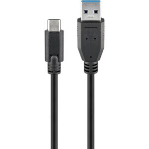 Goobay USB 3.1 GEN 2 (USB 3.0) USB-C (M) naar USB-A (M) kabel - 10Gbit/s - Bis zu 60W - USB-Adapter - OTG-Kabel - USB-C (M) auf USB-A (M) Adapter - 1m - 10Gbit/s - GEN 2 - schwarz